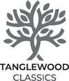 A tree with the name TANGLEWOOD in bold text with CLASSICS underneath that text which is not bold.